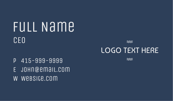Cool Wavy Shop Wordmark Business Card Design Image Preview