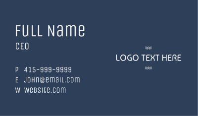 Cool Wavy Shop Wordmark Business Card Image Preview