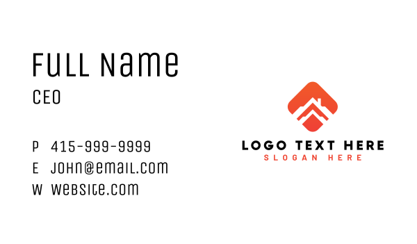 House Roofing Contractor Business Card Design Image Preview