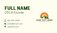 Mountain Energy Sunset  Business Card Image Preview