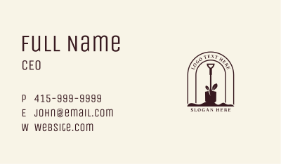 Shovel Lawn Gardening Business Card Image Preview