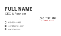 Traditional Japanese Wordmark Business Card Image Preview