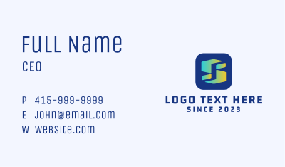 Cyber Application Letter S Business Card Image Preview
