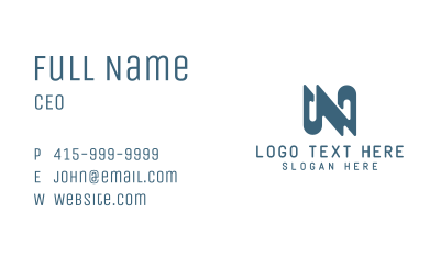 Modern Tech Letter N Business Card Image Preview