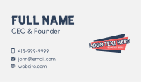 Playful Funky Wordmark Business Card Image Preview