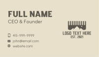 Comb Mountain Barber Business Card Image Preview