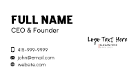 Urban Grunge Apparel Wordmark Business Card Image Preview