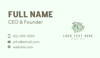 Plant Watercolor Lettermark Business Card Design