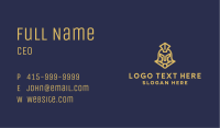 Golden Gladiator Helmet Business Card Image Preview