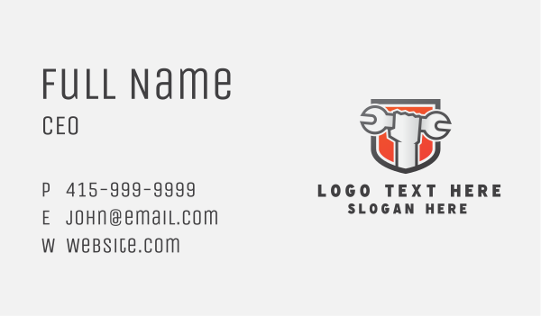 Handyman Repair Wrench Business Card Design Image Preview