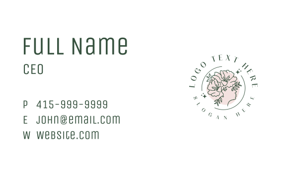 Floral Woman Perfume Business Card Design Image Preview