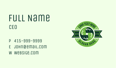 Leaves Eco Landscaping Business Card Image Preview