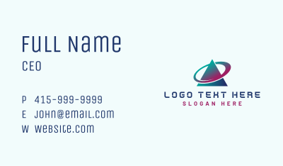 Generic Tech Letter A Business Card Image Preview