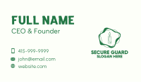 Green Ritual Candle  Business Card Image Preview
