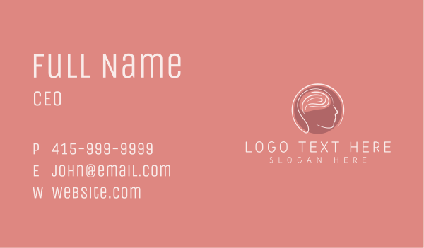 Mental Health Brain Business Card Design Image Preview