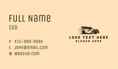 Fast Transport Vehicle Business Card Image Preview