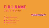 Creative Pop Art Wordmark Business Card Image Preview