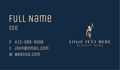 Lady Justice Law Office Business Card Image Preview