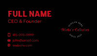 Classic Tattoo  Wordmark Business Card Image Preview