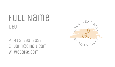 Fashion Apparel Letter Business Card Image Preview
