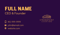 Golden Vintage Car Business Card Image Preview