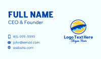 Surfing Waves Badge Business Card Image Preview