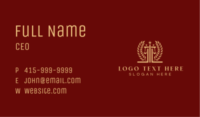 Judiciary Prosecutor Courthouse Business Card Image Preview