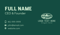 Rural Mountain Campground Business Card Preview