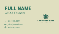 Cartoon Cannabis Marijuana  Business Card Image Preview