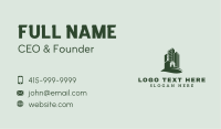 Green Property Developer Business Card Image Preview