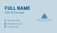 Blue Stack Structure  Business Card Preview