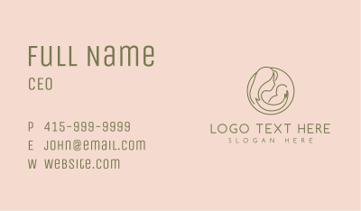 Minimalist Mother Care Business Card Image Preview
