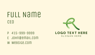 Elegant Letter R Business Card Image Preview