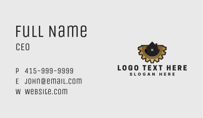 House Mechanic Engineer Business Card Image Preview