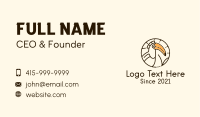 Round Hornbill Badge Business Card Image Preview