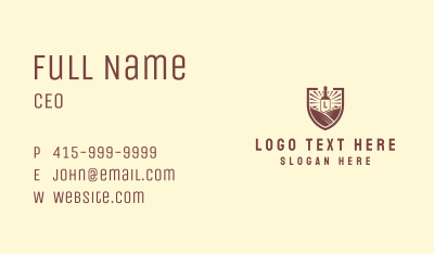 Vineyard Emblem Letter Business Card Image Preview