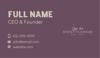 Vintage Retro Wordmark Business Card Image Preview