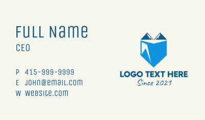 Iceberg Fox Shield  Business Card Image Preview