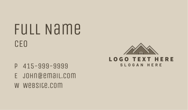 House Roofing Residence Business Card Design Image Preview