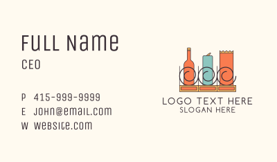 Coolers & Snacks Vending Business Card