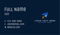Forwarding Paper Plane Business Card Image Preview