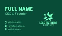 Green Eagle Weed Plant Business Card Image Preview