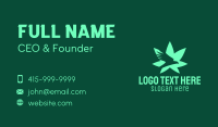 Green Eagle Weed Plant Business Card Preview