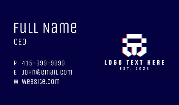 Static Motion Letter T Pixel  Business Card Design Image Preview