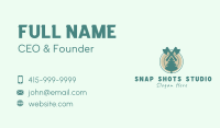 Pine Tree Forest Axe Business Card Image Preview