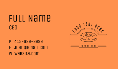 Donut Pastry Sweets Business Card