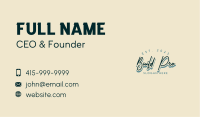 Cursive Vintage Wordmark Business Card Image Preview