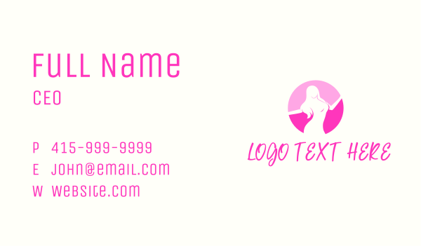 Woman Beauty Body Business Card Design Image Preview
