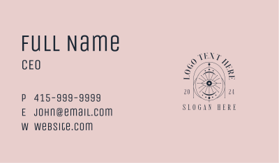 Boho Cosmic Eye Business Card Image Preview