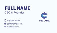 Tech Startup Letter C Business Card Image Preview
